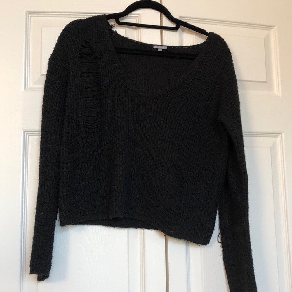 Distressed sweater